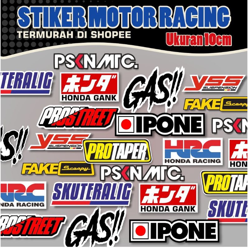 Jual STIKER RACING Prostreet Psknmtc Skuteralig Fake scoopy (STIKER ...