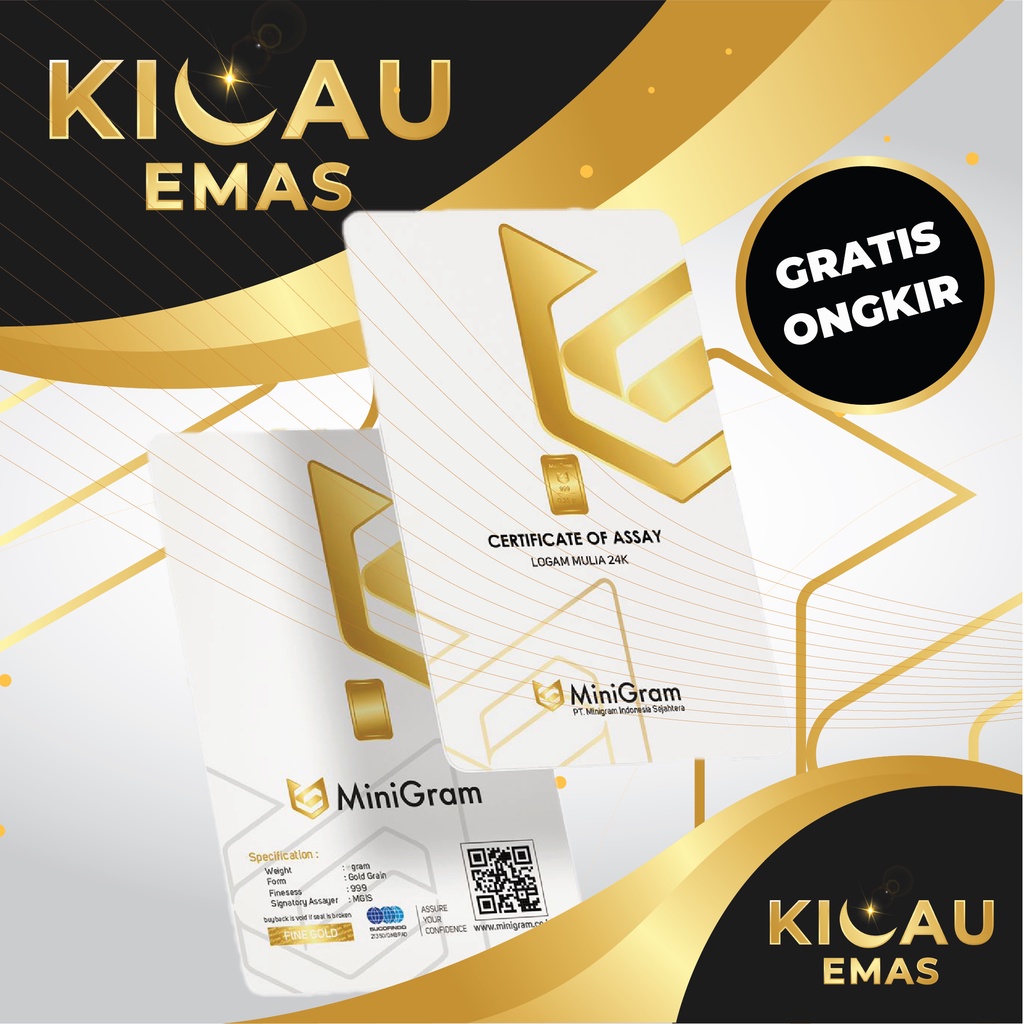 Jual Minigram 0.25 Gram Emas Batangan Bersertifikat 24 Karat | Shopee ...