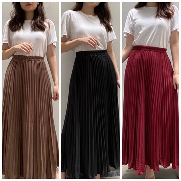 Lily Rok Plisket Premium 28 Warna Bahan Hyget Premium