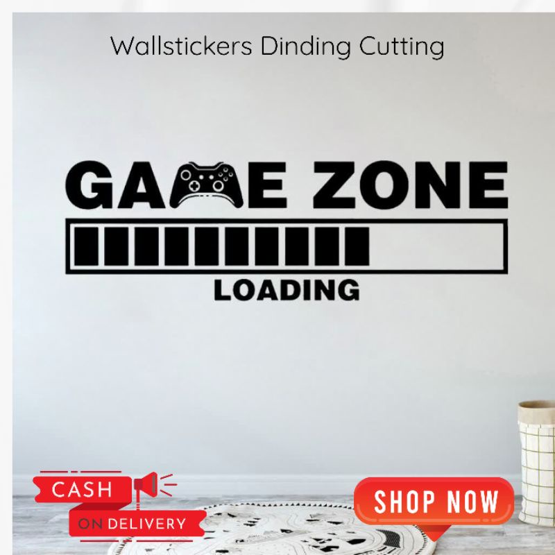 Jual sticker dinding wallstiker game loading ukuran 50 cm x 120 cm buat ...