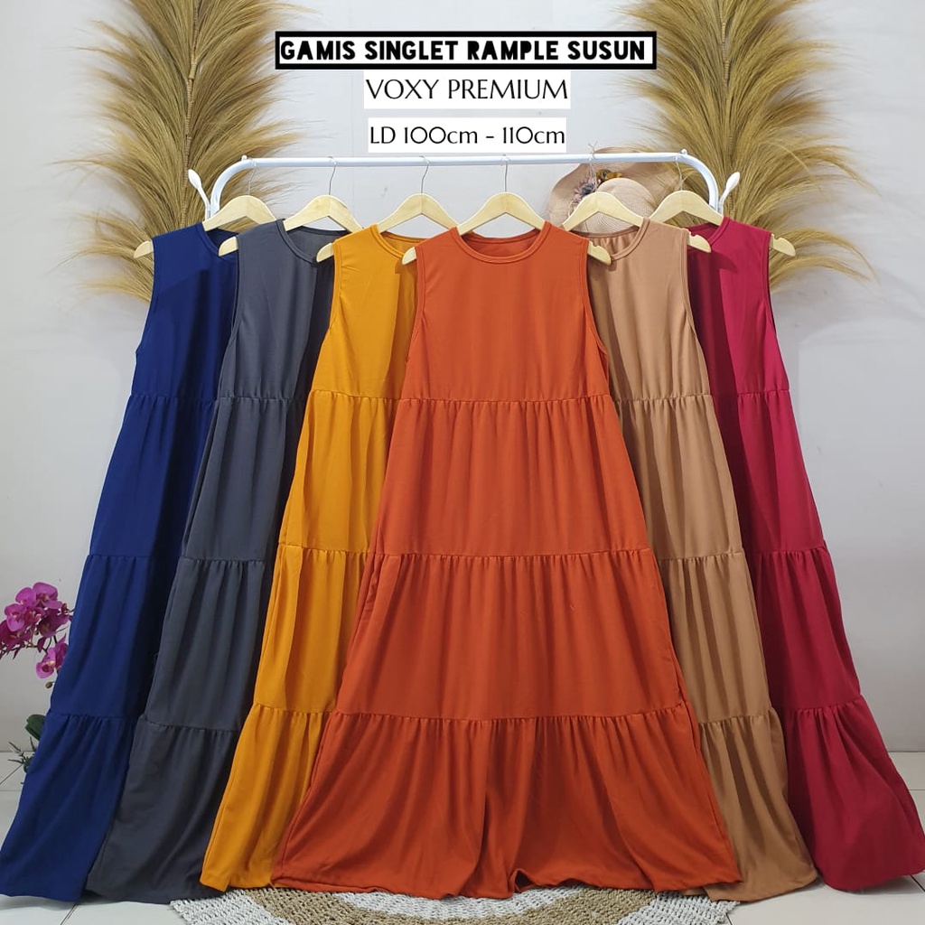 Jual westylis Inner Gamis Rample Bawah / Gamis Lengan Pendek Fit xxl Ld ...