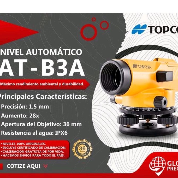 Jual Auto Level Topcon AT-B3A / Automatic Level Topcon ATB3A ...