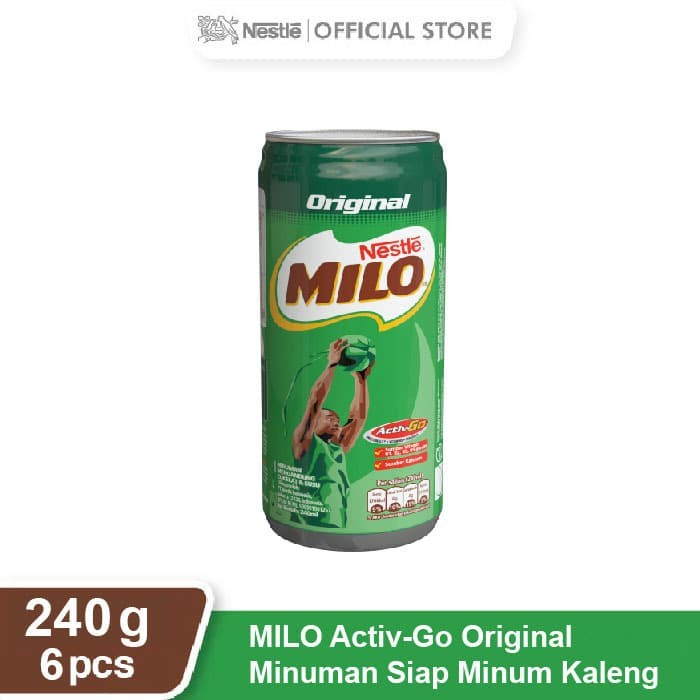 Jual Nestle Milo Activ Go Original Kaleng 240ml 6 Pcs Shopee Indonesia 2896