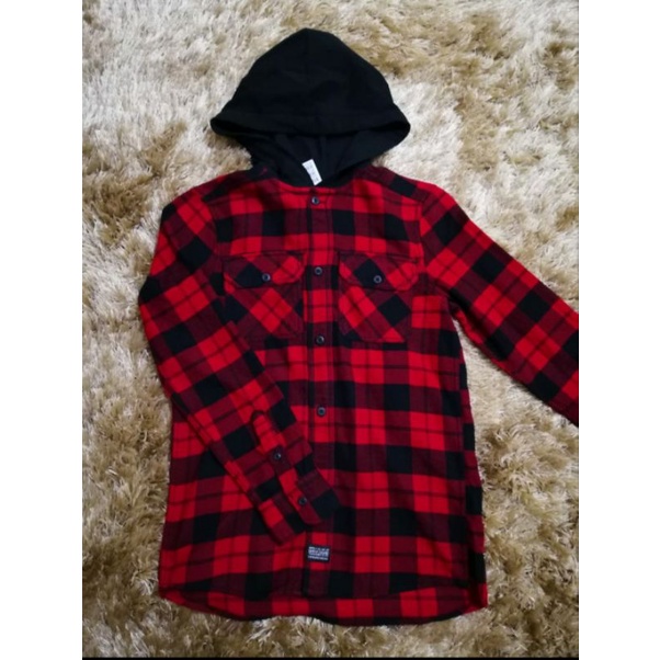 Flannel hoodie outlet h&m