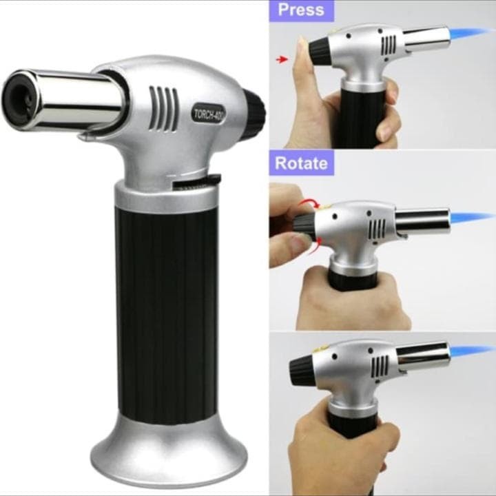 Jual kitchen blow torch refillable gas butane korek api pematik ...