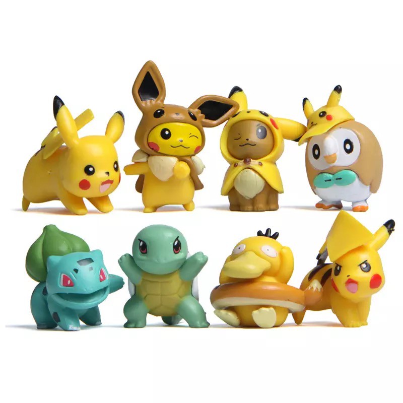 Jual ACTION FIGURE POKEMON PIKACHU SET 6 / 8 PCS MINI SIZE 4-5CM MAINAN ...