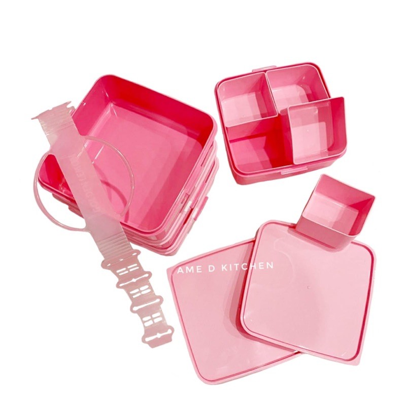 Jual Rantang piknik plastik pink susun 4 RPS 160-4 golden lemon ...