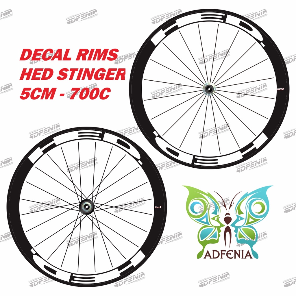 Jual Stiker HED STINGER lebar 4 cm Sticker Decal Rims Velg Roadbike ...