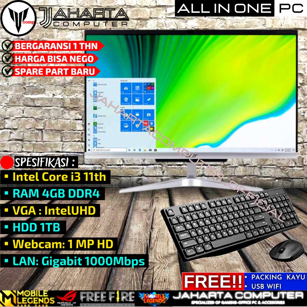 Jual All In One Pc Touch Screen Murah Cocok Untuk Kasir Lab Office