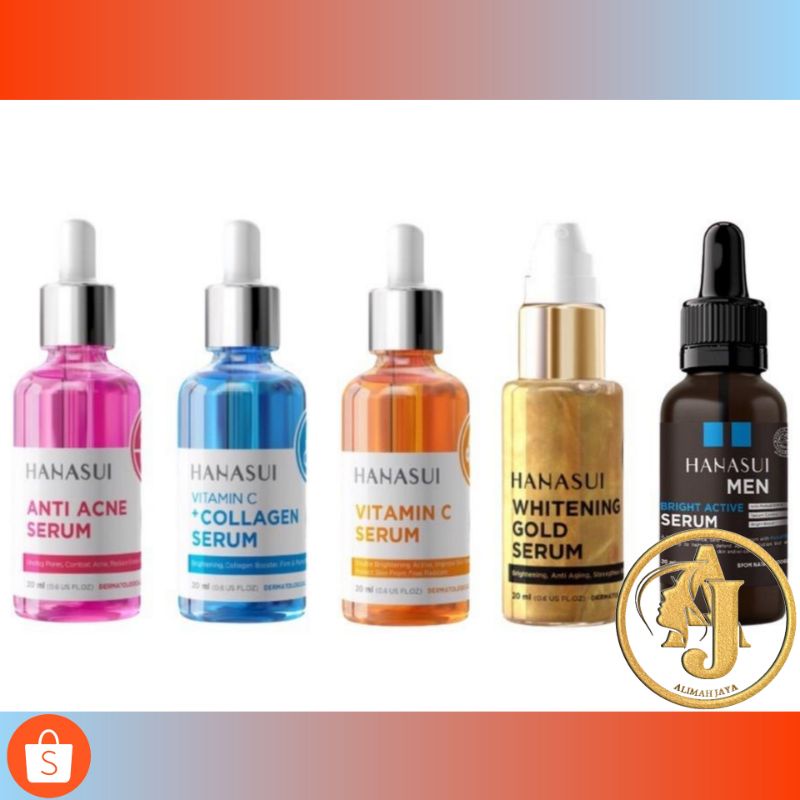 Jual HANASUI Face Serum Whitening Gold | Vitamin C + Collagen | Anti ...