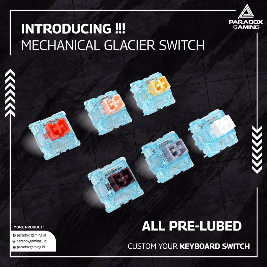 Jual Paradox Glacier Switch - Mechanical Switch | Shopee Indonesia