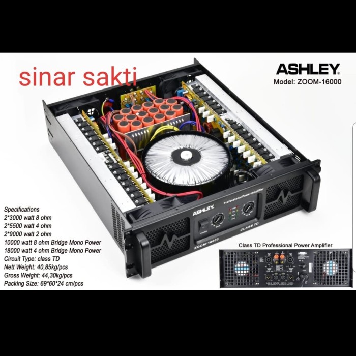 Jual Power Amplifier & Mixer POWER AMPLIFIER ASHLEY ZOOM16000/ZOOM