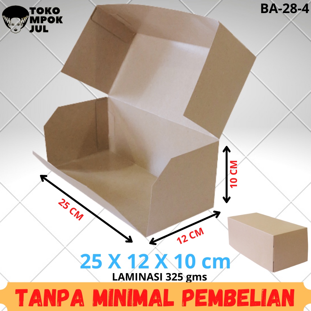 Jual Tanpa Minimum Box Kotak Dus Kardus Kue Bolu Lapis Brownies Roti Bakar Bolu Gulung