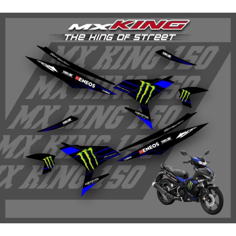 Jual STRIPING MX KING STICKER MX KING 150 DECAL MX KING VARIASI YAMAHA ...