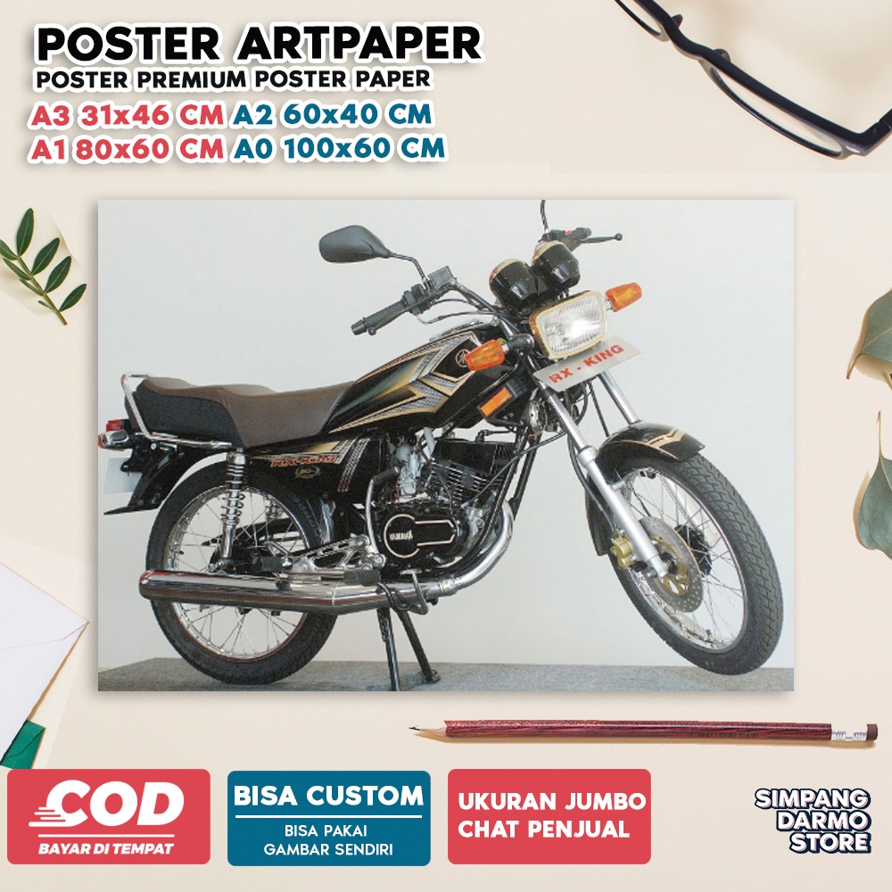 Jual TOKO POSTER DARMO STORE Poster RX KING Motor Preman Foto Motor