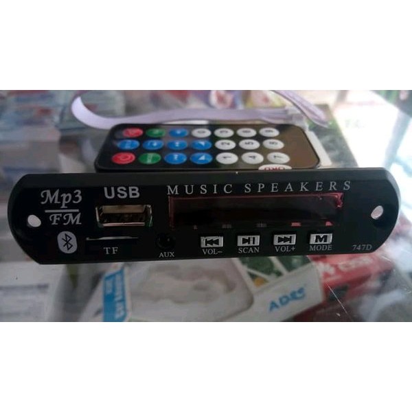 Jual PCB Panel Modul Kit Mp3 USB radio FM LinE IN remote control