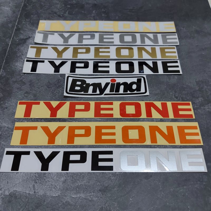 Jual STICKER TYPE ONE PANJANG CUTTING | Shopee Indonesia