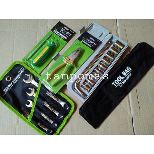 Jual Tool Kit Paket 5bh Kunci MP B-77 Ring Pas Set Tekiro Sok Set 8 ...