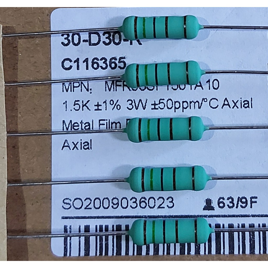 Jual Resistor 1K5 1.5K 1% 3W Metal film | Shopee Indonesia