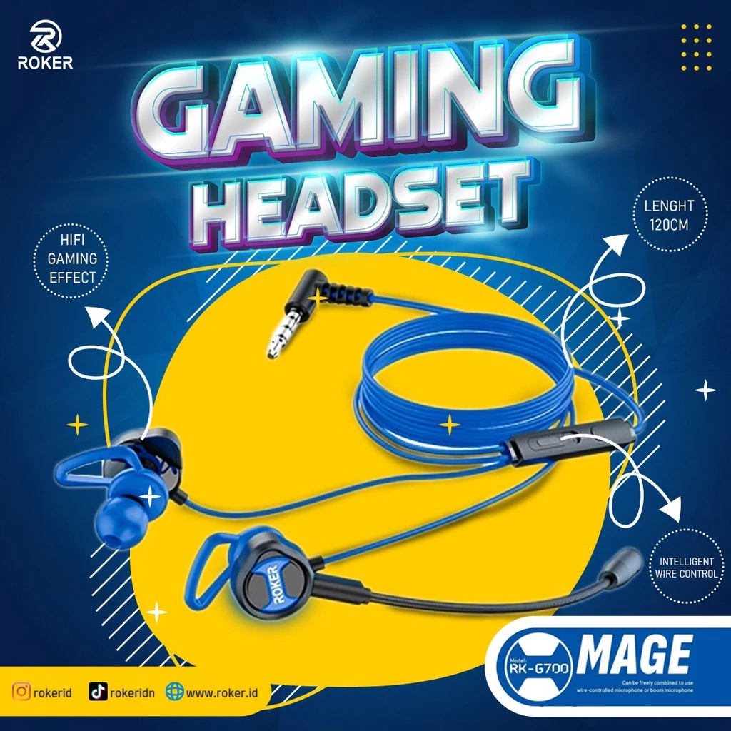 Earphone / Headset Gaming Roker MAGE