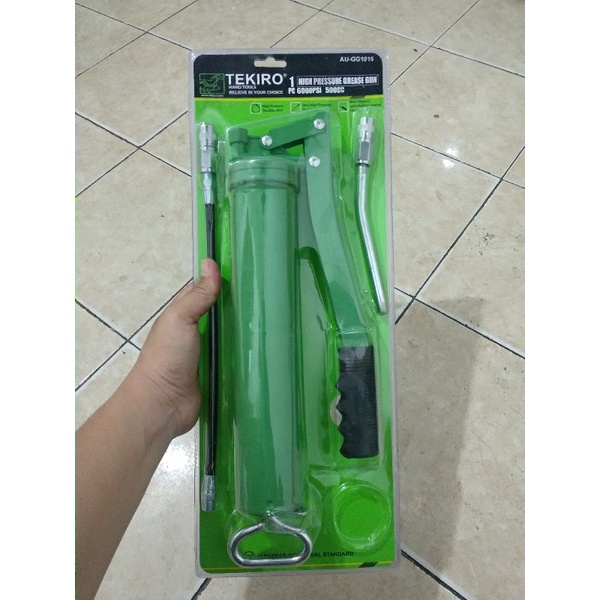 Jual Tekiro Hand grease Gun 500cc / Pompa Gemuk Manual Besar / Pompa
