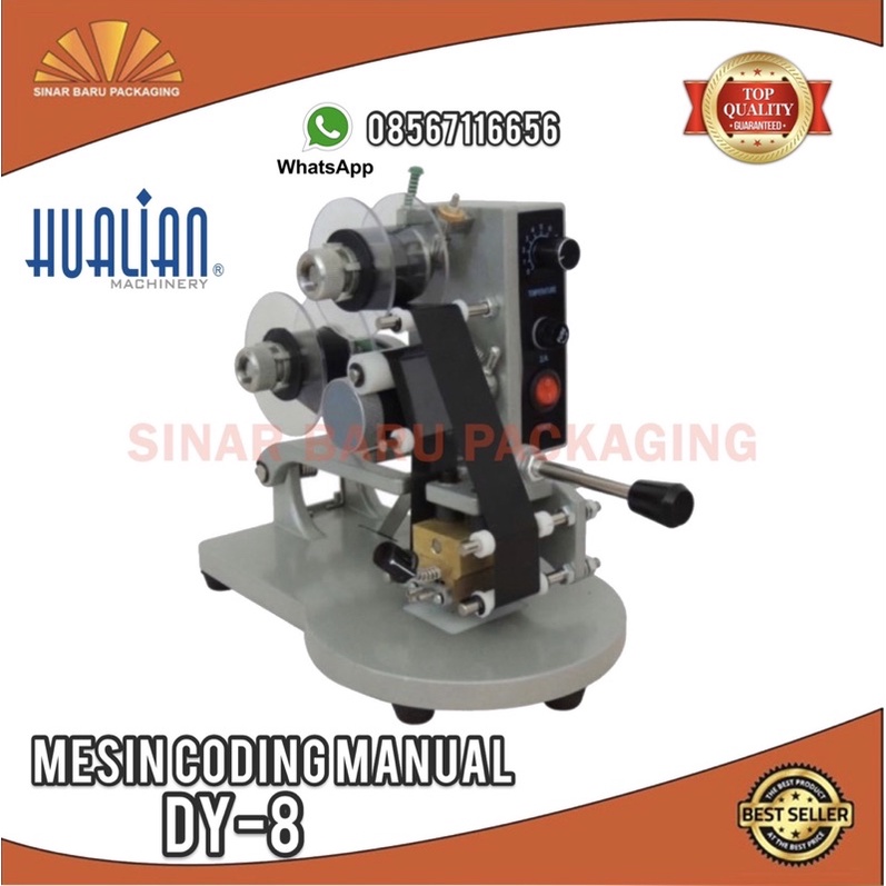 Jual Mesin coding manual dy8 hualian/Hand printer DY-8/coding expired ...