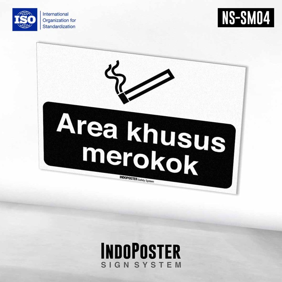 Jual Stiker K3 Safety Sign Standar ISO Area Khusus Merokok | Shopee ...
