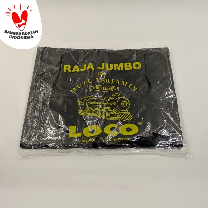 Jual Kantong Plastik Kresek Loco Hd Tebal Hitam 1000 Gr Ukuran 50 Jumbo Shopee Indonesia 1138