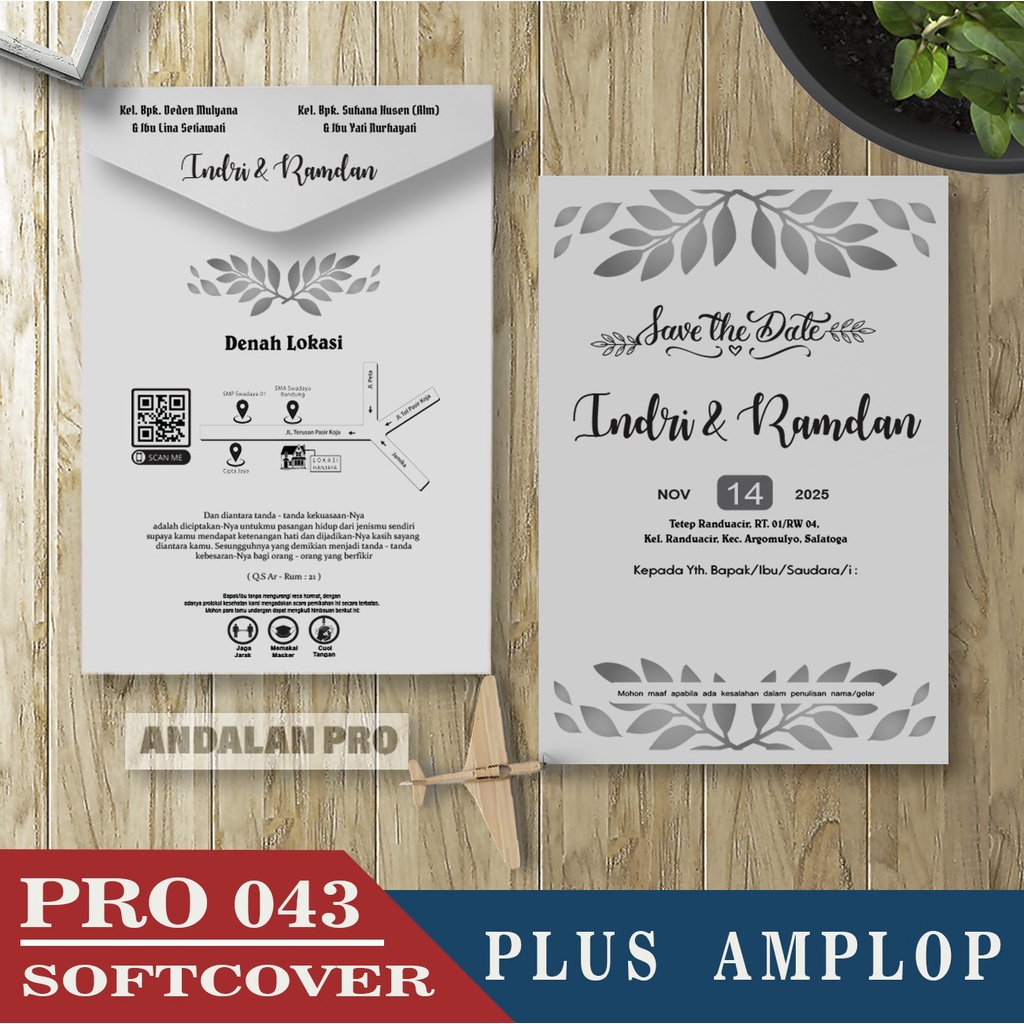 Jual Pro 043 Plus Amplop Economies - Cetak Undangan Softcover Pakai ...