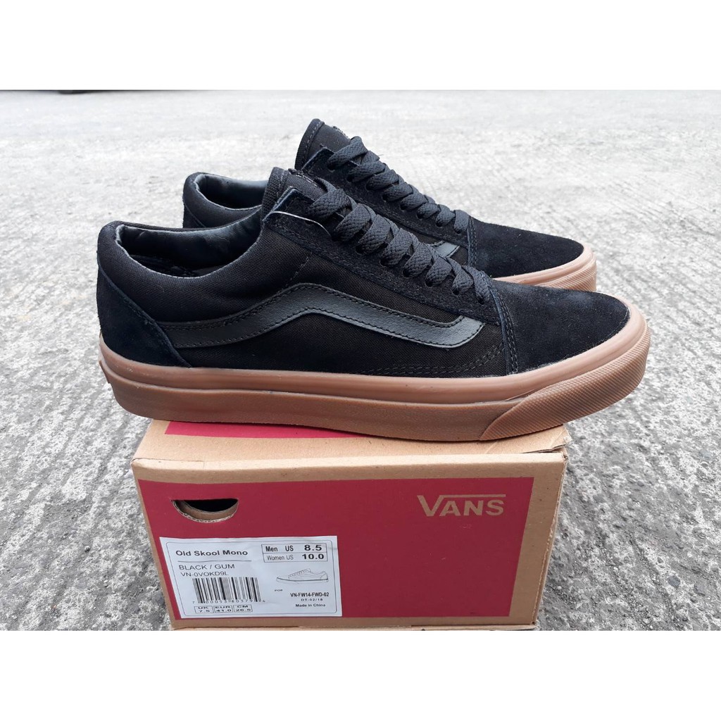 Vans old skool sales mono black gum