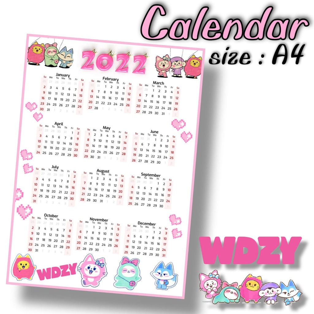 Jual Kalender WDZY 2023 ITZY Calendar | Shopee Indonesia