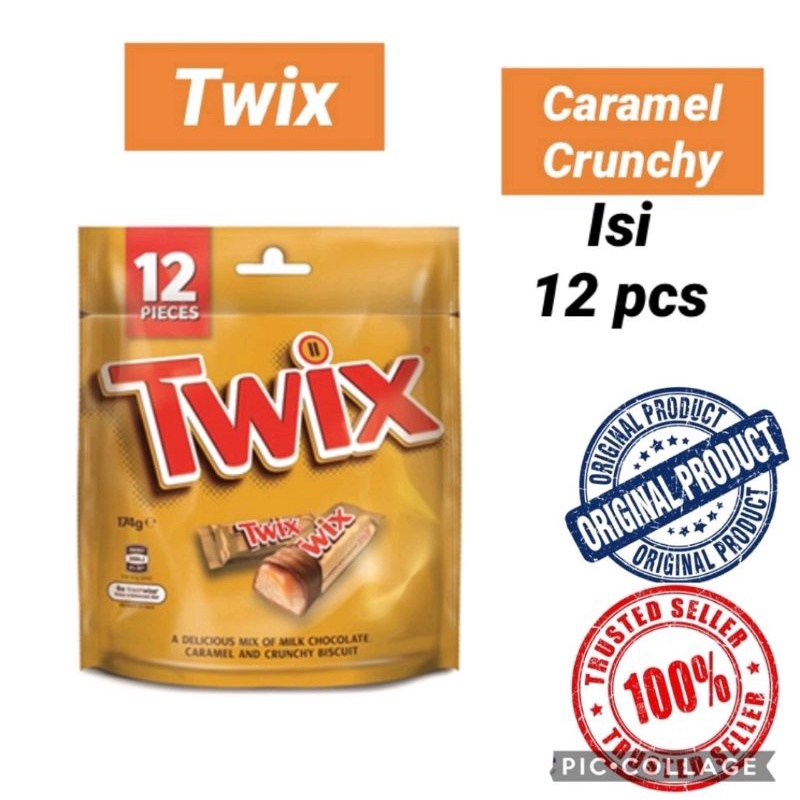 Jual Australia Mars Twix Caramel Milk Chocolate 12 Pcs Bars Crunchy ...