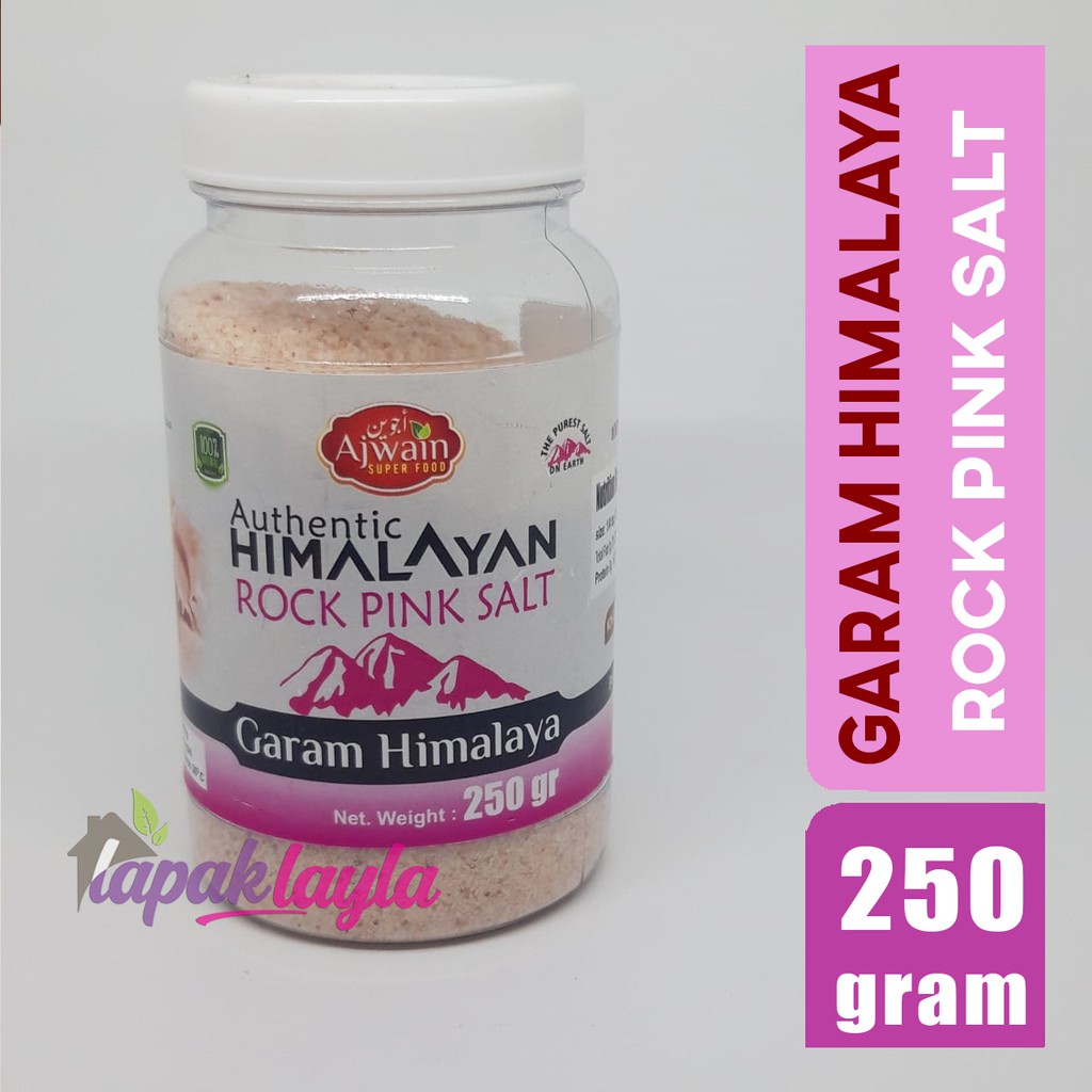 Jual Garam Himalaya Himalayan Rock Pink Salt Ajwain 250 gram | Shopee ...
