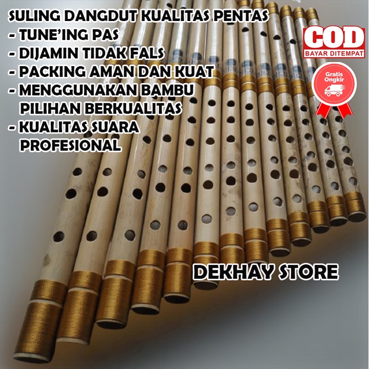 Jual (KUALITAS NO.1) ALAT MUSIK TIUP SULING SERULING BAMBU DANGDUT NADA ...