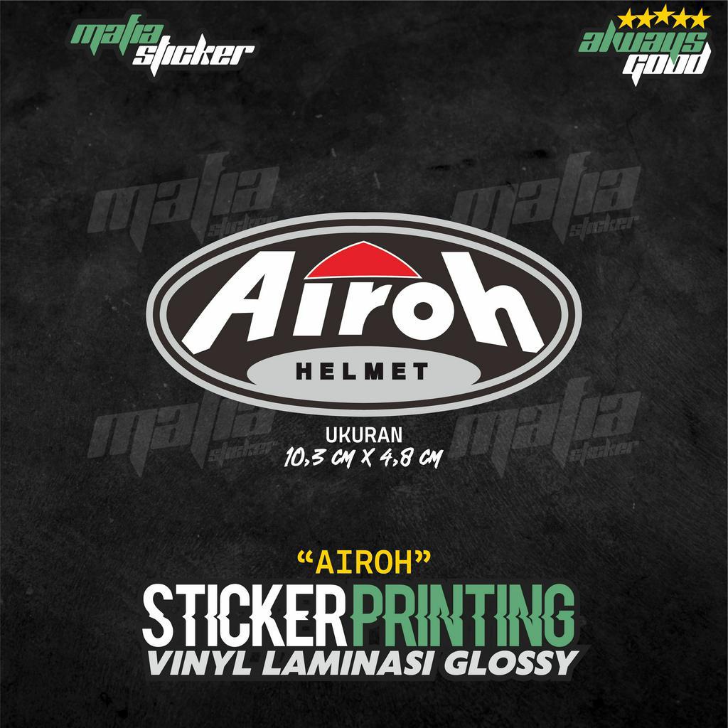 Jual STICKER/STIKER PRINT CUT AIROH HELM | Shopee Indonesia