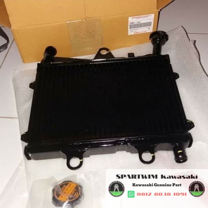 Jual Radiator assy pendingin mesin Ninja 150 RR NEW OLD original ...