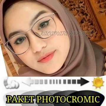 Frame 1056 Paket Frame Lensa Photocromic ( Kacamata Minus Anti Radiasi ) Kacamata Wanita 1056