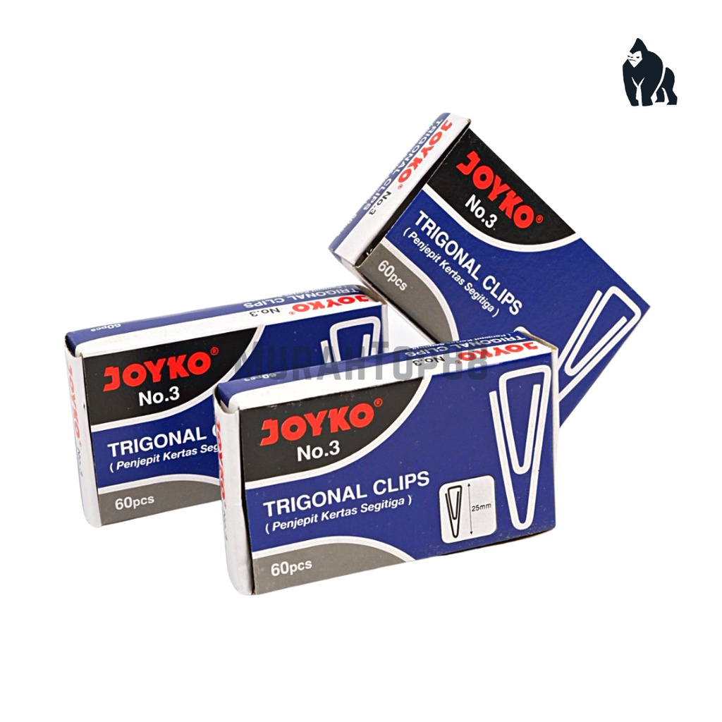 Jual Trigonal Paper Clip No.3 Joyko / Klip Penjepit Kertas Segitiga ...