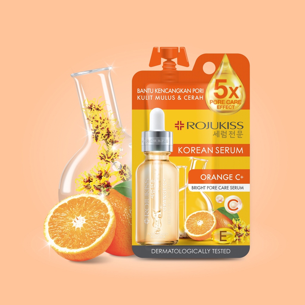 Jual Rojukiss Serum Orange C Plus Bright Pore Care 8Ml | Shopee Indonesia