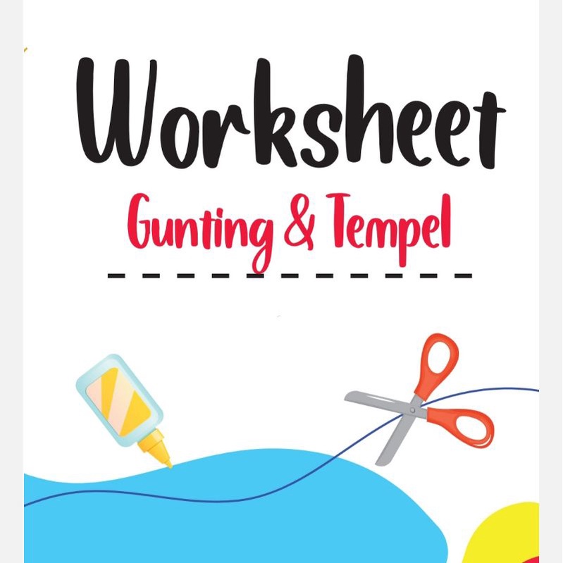Jual Printable Worksheet Anak/Worksheet Preschool/Worksheet Gunting ...