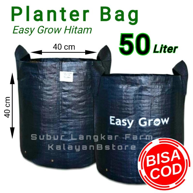 Jual Planter Bag Easy Grow Liter Hitam Shopee Indonesia