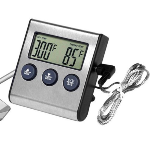Jual Digital thermometer tusuk Timer Measuring alarm suhu Temperature ...