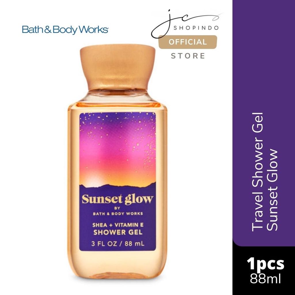 Jual Bath And Body Works Travel Shower Gel Sunset Glow 88ml Shopee