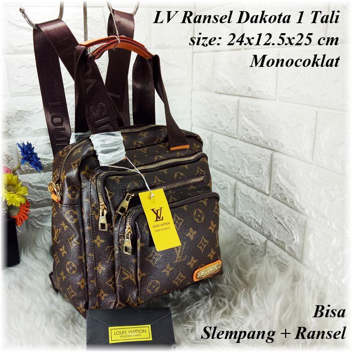 Jual tas ransel LV minimalis wanita kekiain/tas backpack mini wanita  serbaguna mewah