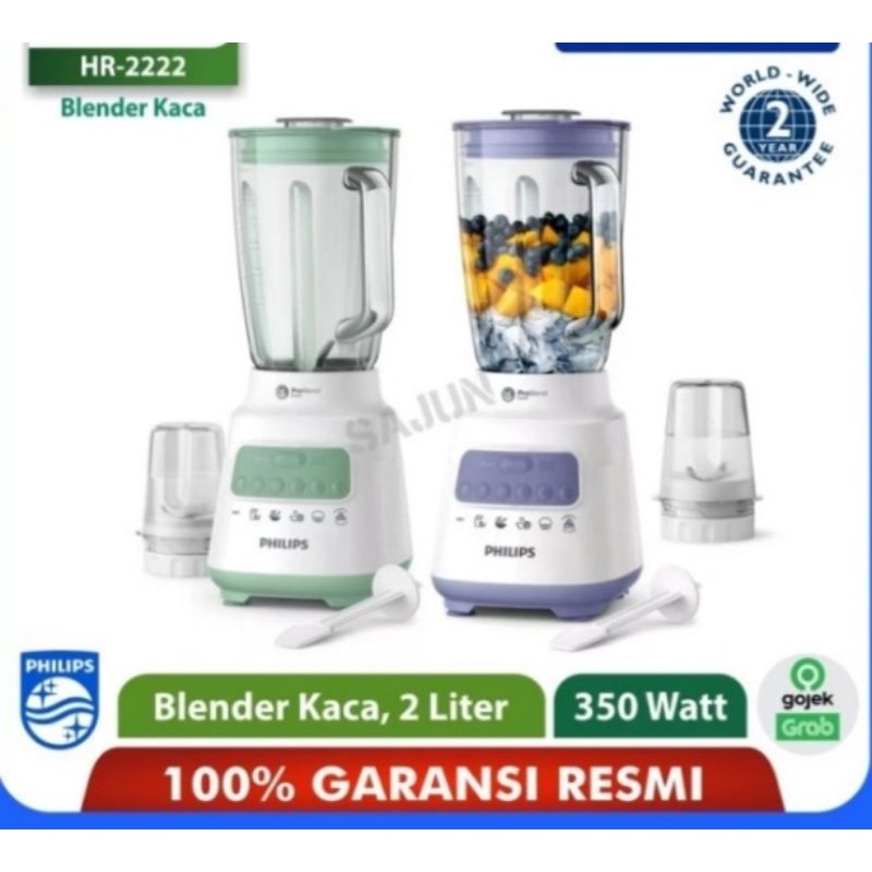 Jual Blender Philips HR2222 Hr 2222 Gelas Kaca Beling garansi resmi