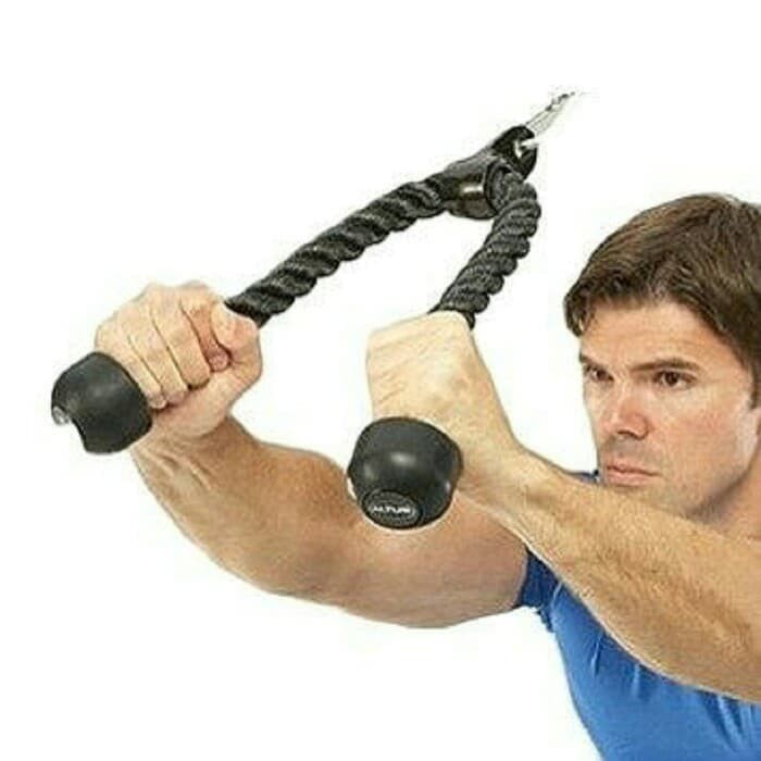 Jual Triceps muscle exercise rope latihan tricep fitness workout gym ...