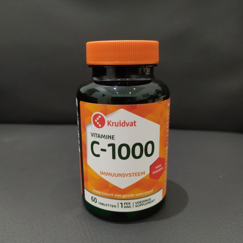 Jual Vitamin C1000 Kruidvat 60 Tablet Import Shopee Indonesia