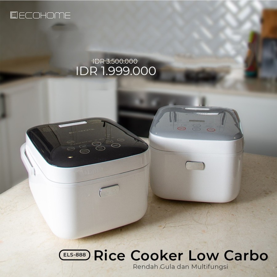 Jual ECOHOME LOW CARBO MULTI COOKER ELS 888 Shopee Indonesia