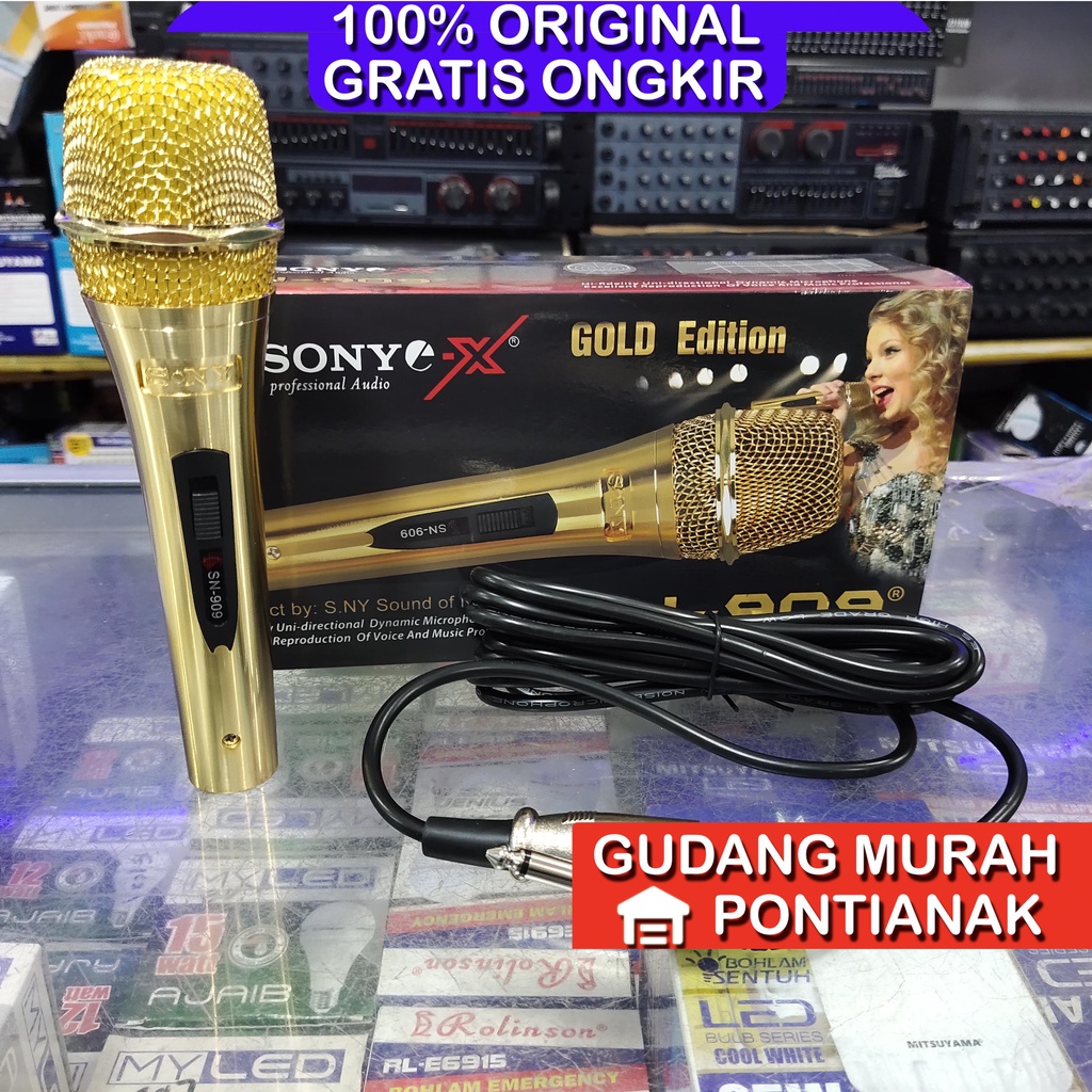 Sony gold clearance microphone