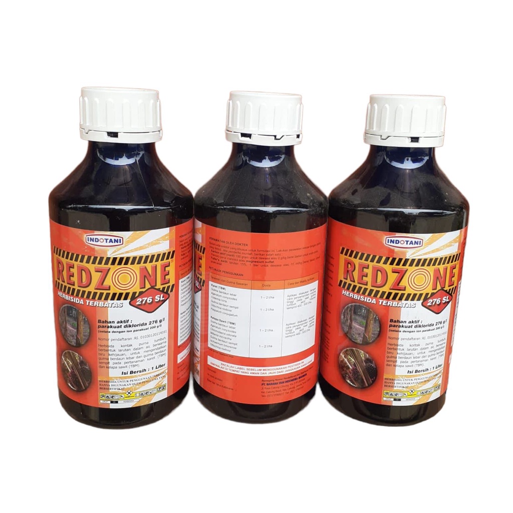 Jual Redzone 276 SL 1 Liter Herbisida Parakuat Diklorida 276 g/l Racun ...